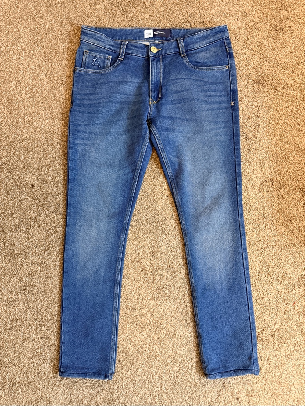 PARX Denim Women’s Skinny Jeans — Mid Blue Stretch Denim